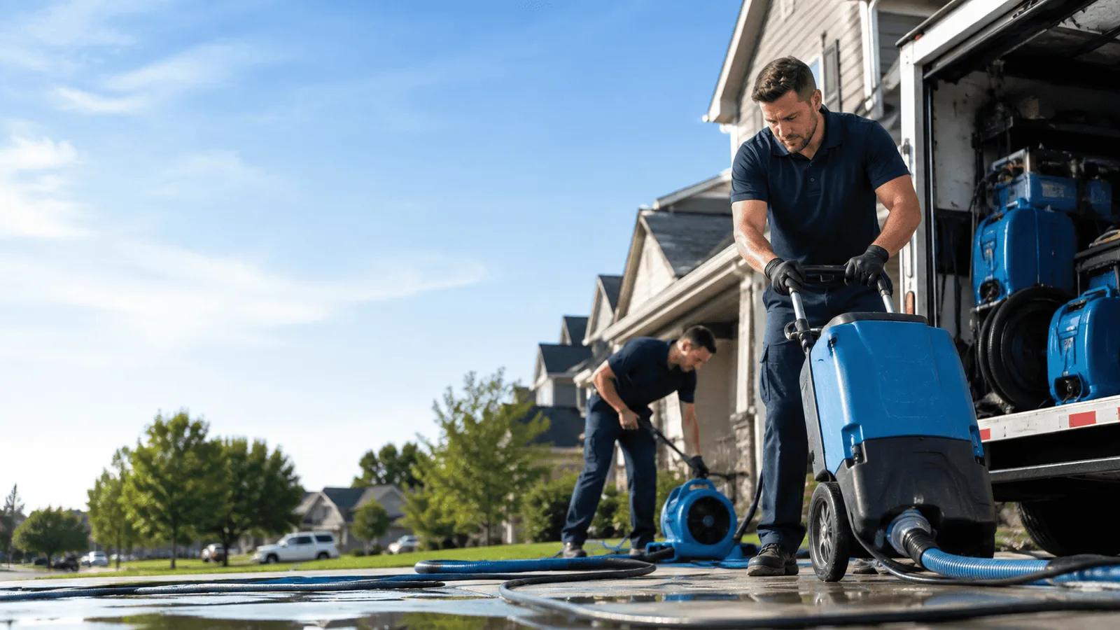 Dehumidification being performed in Middle Amana, IA